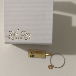 Jody Cory Silver Citrine Ring